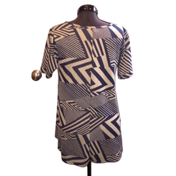 LulaRoe Perfect T Blue and Grey Top, Size: XS - Picture 4 of 13